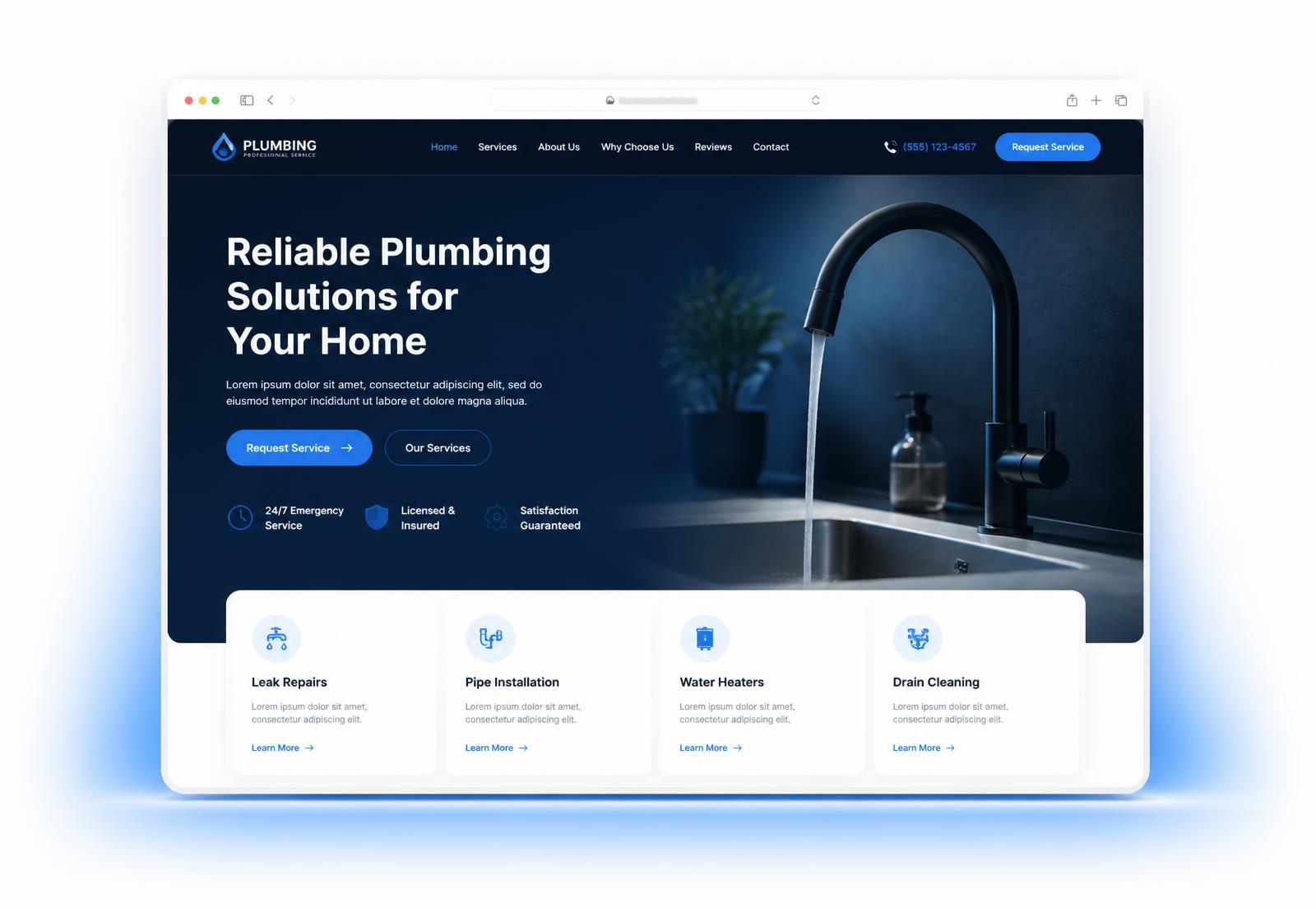 Premium local business website designed by Aurevon Digital shown in a browser window
